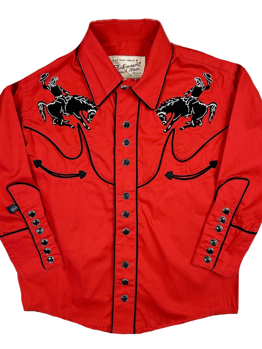 Rockmount ranch wear Vintage Red Bronc  Western Shirt small size 2-4 cowboy